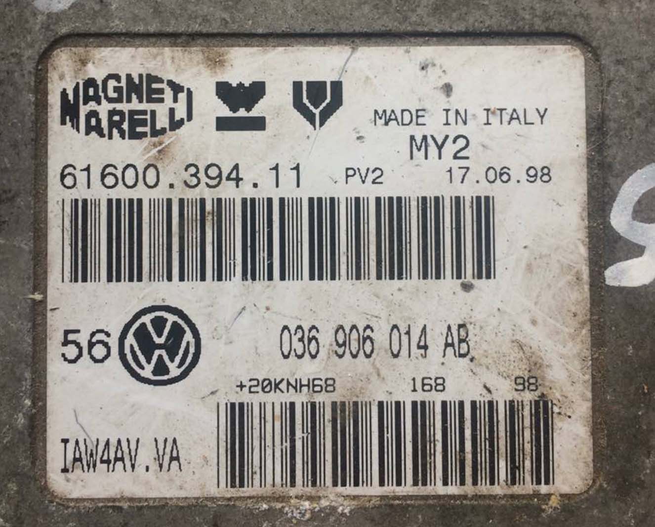 Блок управления двигателем 1.4 036906014AB - купить в Минске Блок управления двигателем 1.4 036906014AB - купить в Минске