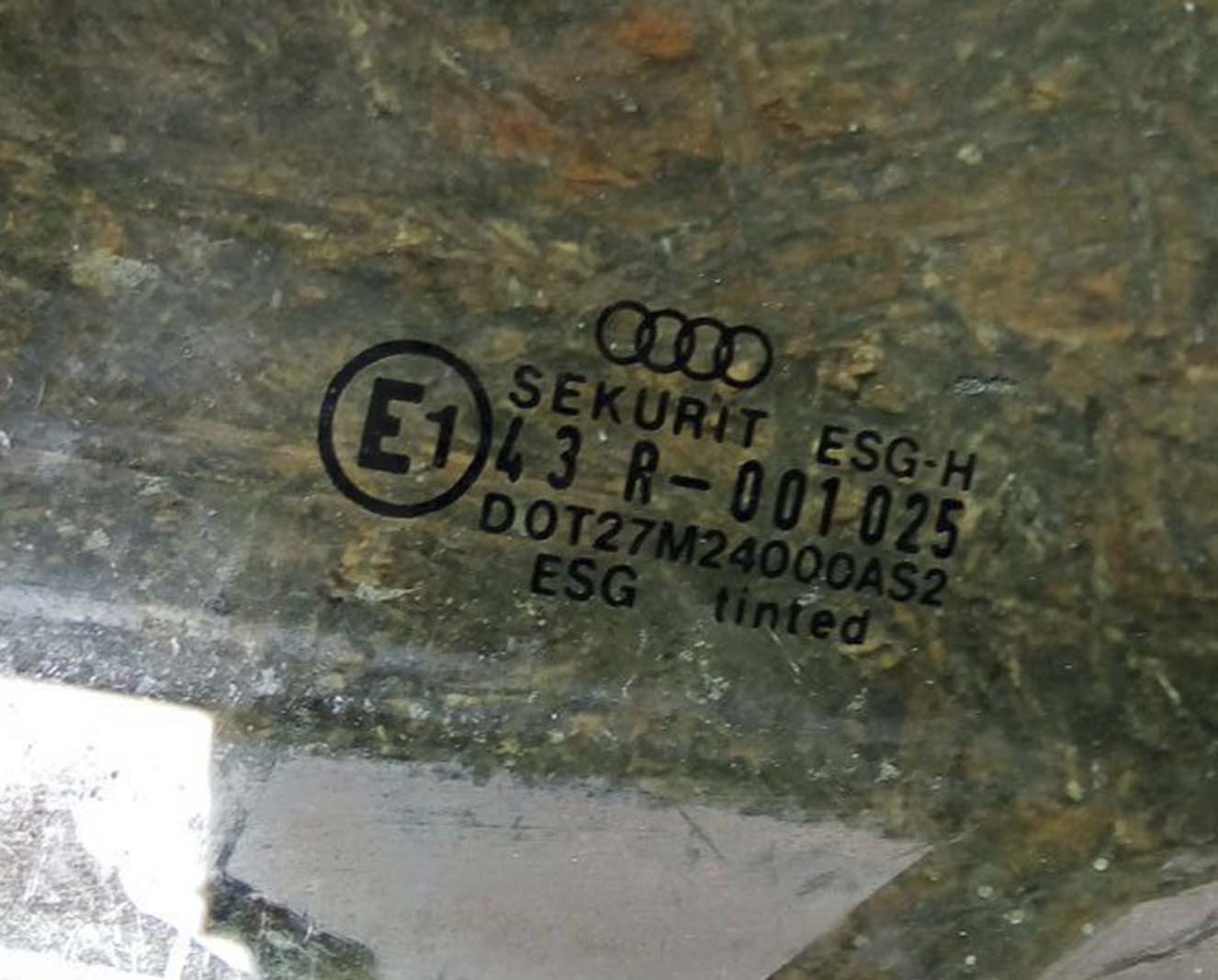 Стекло Audi 80 B4 заднее левое седан AS2 - купить в Минске