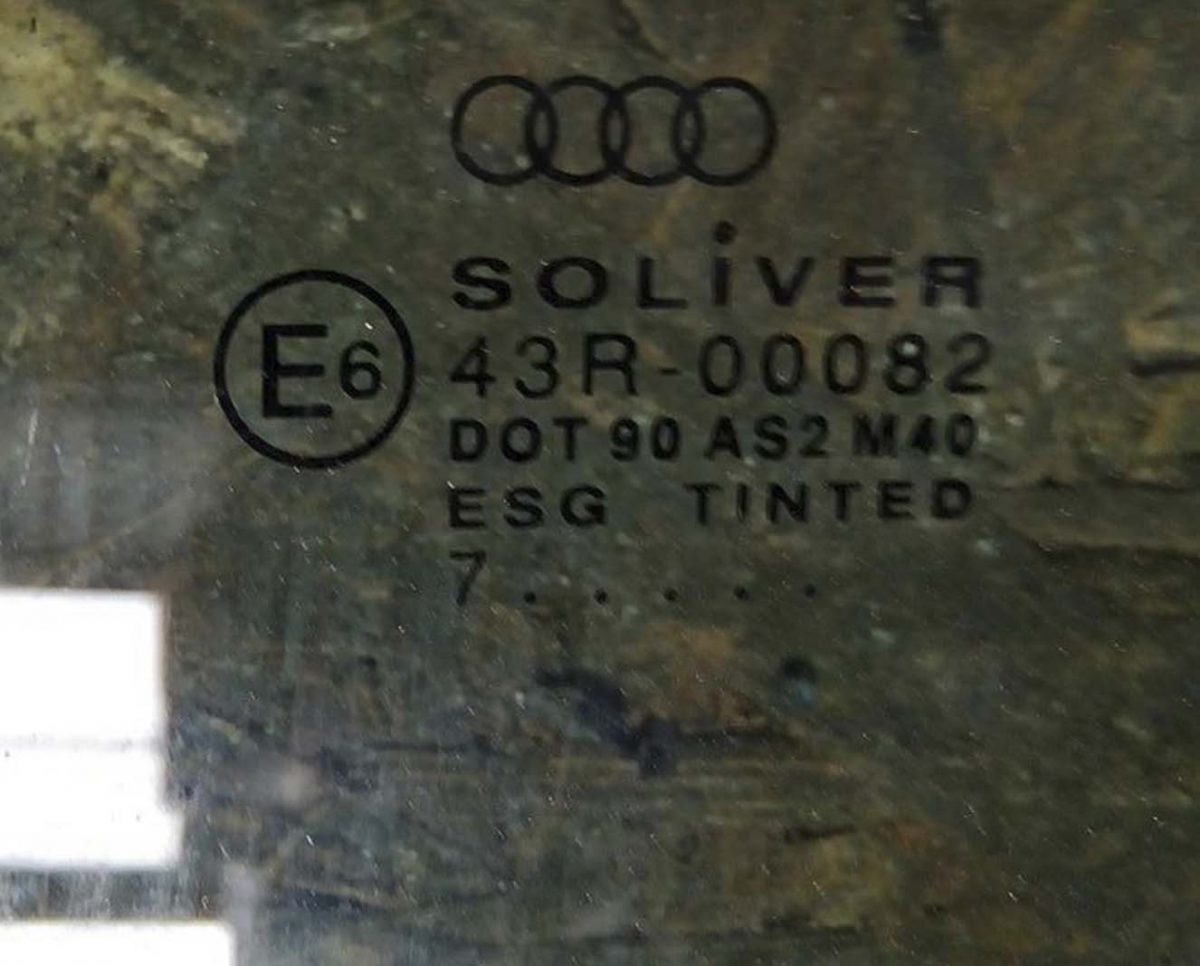 Стекло Ауди А3 8L переднее левое 3хдверка AS2 - купить в Минске Стекло Ауди А3 8L переднее левое 3хдверка AS2 - купить в Минске