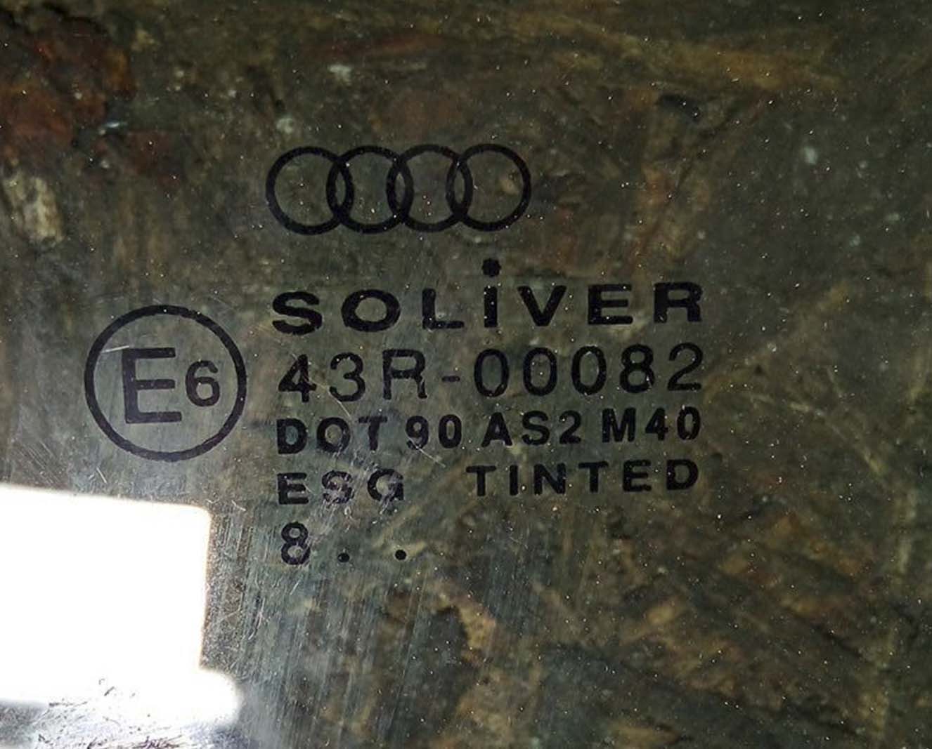 Стекло Audi A6 C5 переднее левое AS2 - купить на разборке в Минске