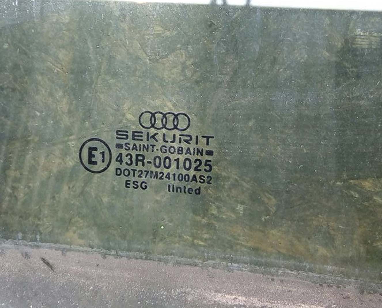 Стекло Ауди С4 заднее левое седан AS2 - купить в Минске