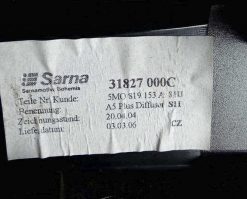 Дефлектор Volkswagen Golf Plus центральный 5M0819153A - купить в Минске