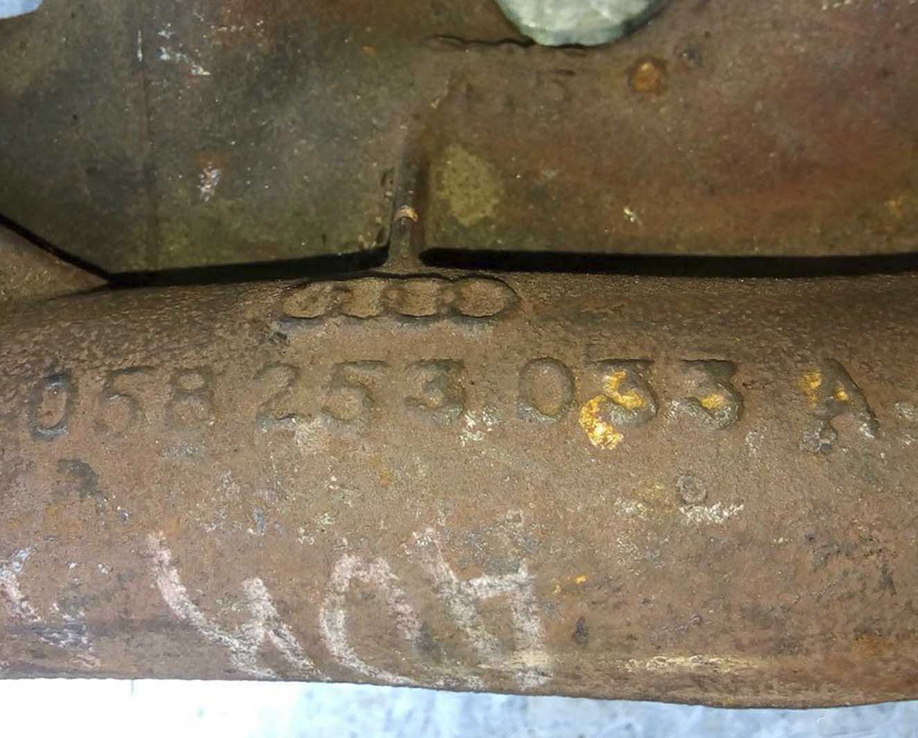 Коллектор выпускной Ауди А6 С5 1.8 бензин 058253033A - купить в Минске