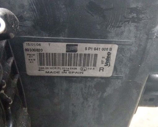 Фара Seat Altea правая 5P1941006B - купить на разборке в Минске