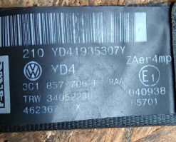 Ремень безопасности Volkswagen Passat B6 передний правый 3C1857706F